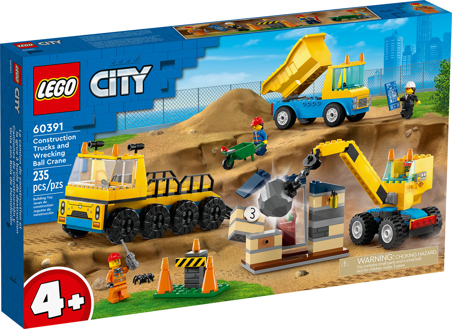 LEGO CITY Construction Trucks and Wrecking Ball Crane