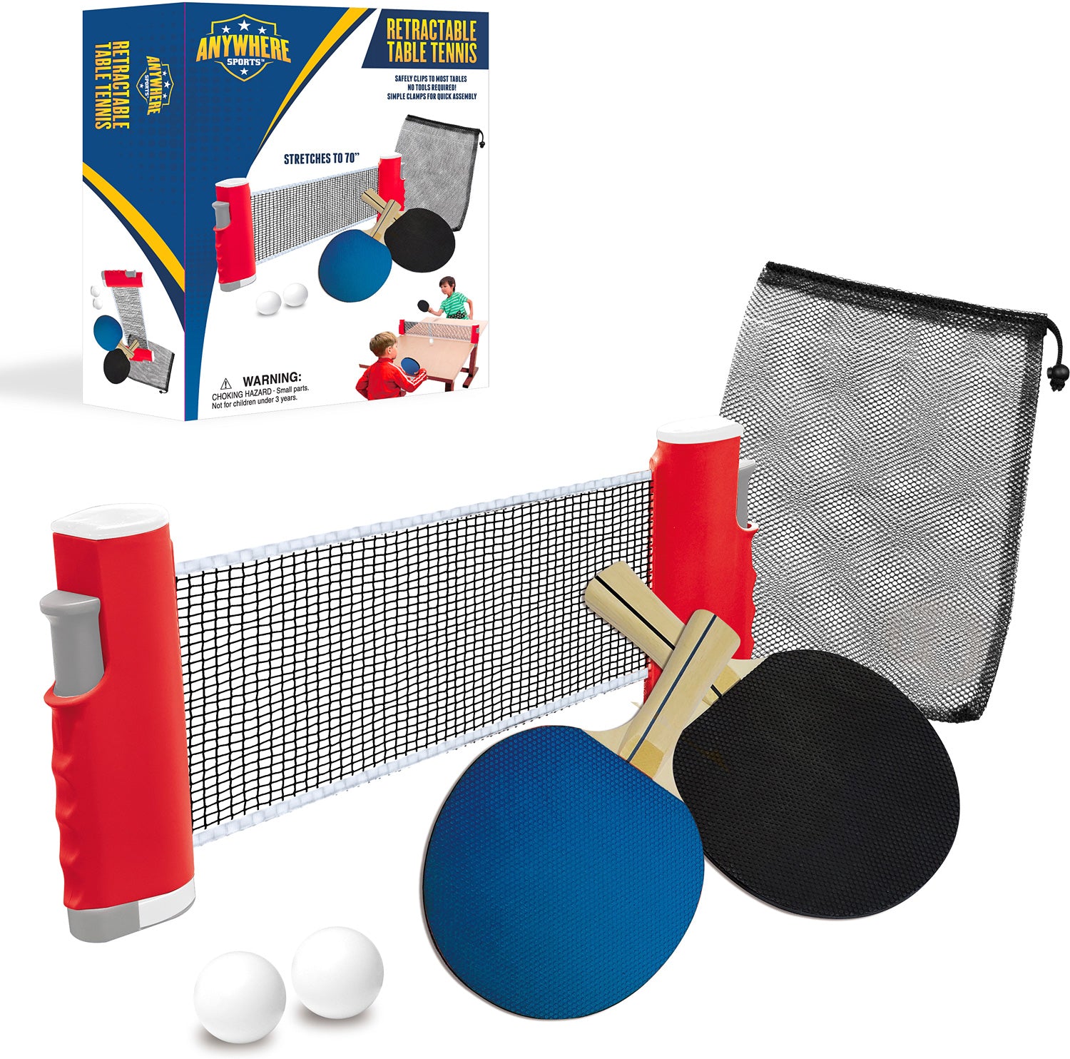 Retractable Table Tennis Set