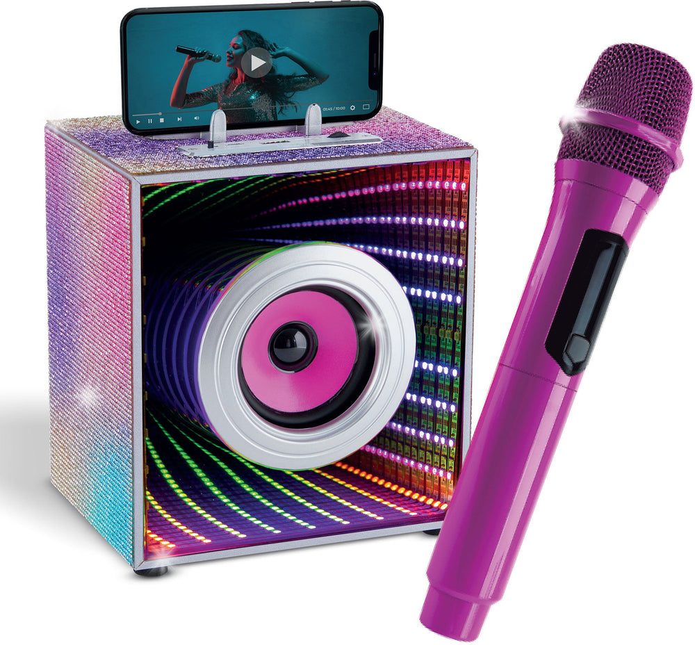 Pop Star Karaoke Set - Infinity Speaker and Wireless Microphone - Purple