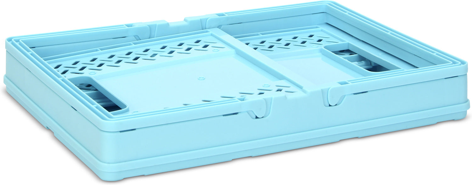 Blue Foldable Storage Crate Large