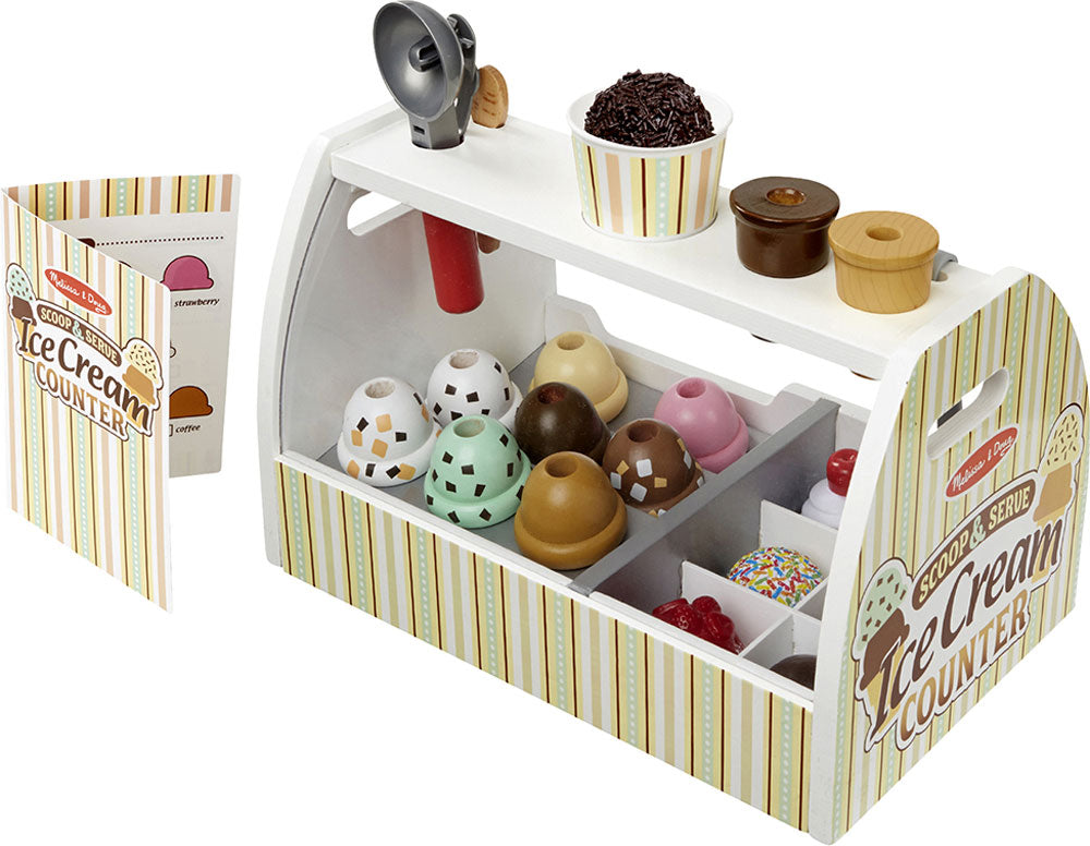 Melissa & Doug Wooden Ice Cream Counter