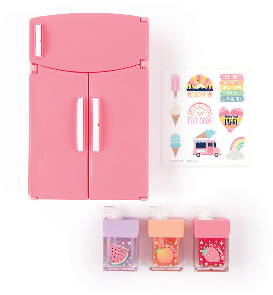 Mini Fridge Lip Gloss Set