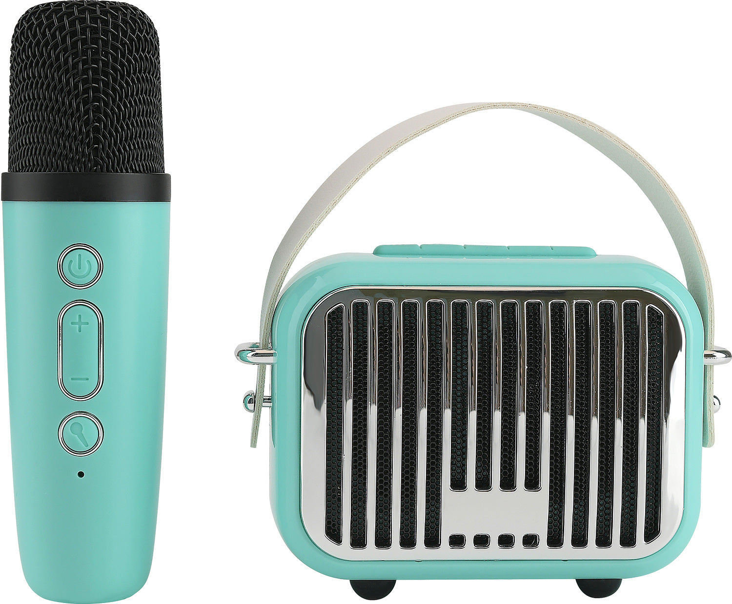 Pocket Karaoke Speaker and Microphone Combo - Teal Edition