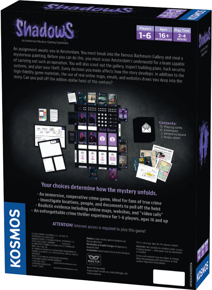 Masters of Crime: Shadows - a cooperative crime-solving game