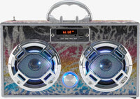 Animal Print Bling Boombox