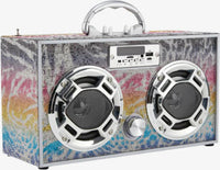 Animal Print Bling Boombox