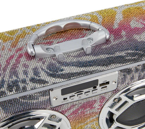 Animal Print Bling Boombox