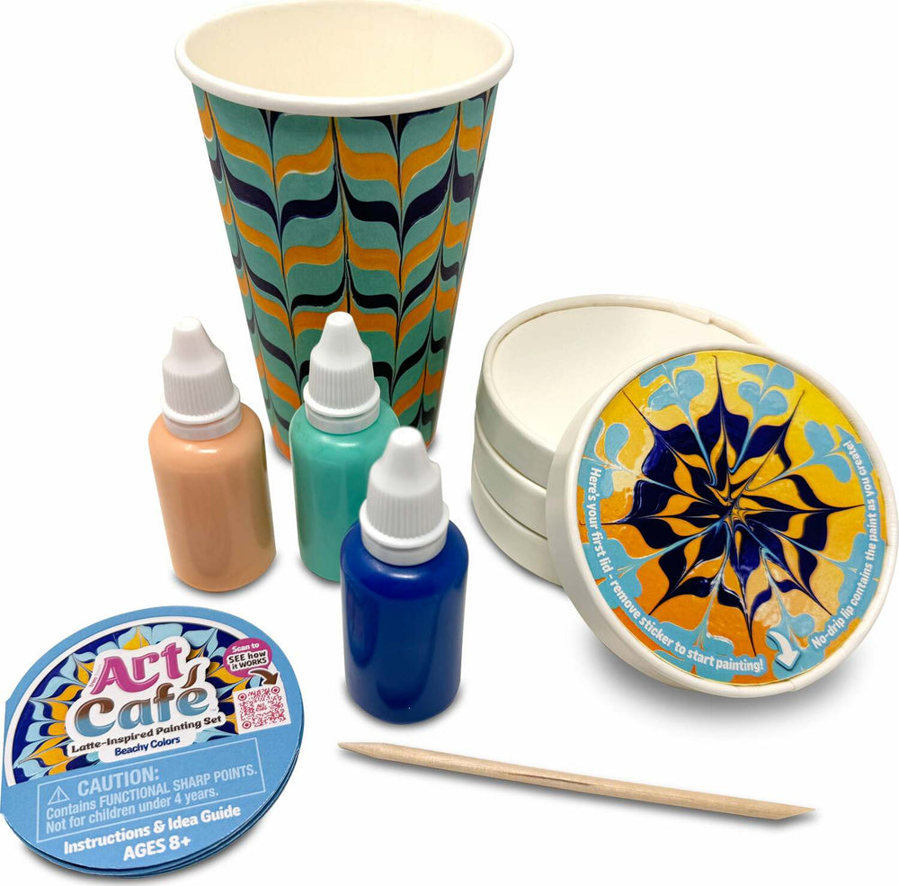 Art Café Latte-Inspired Painting Set - Beachy Colors