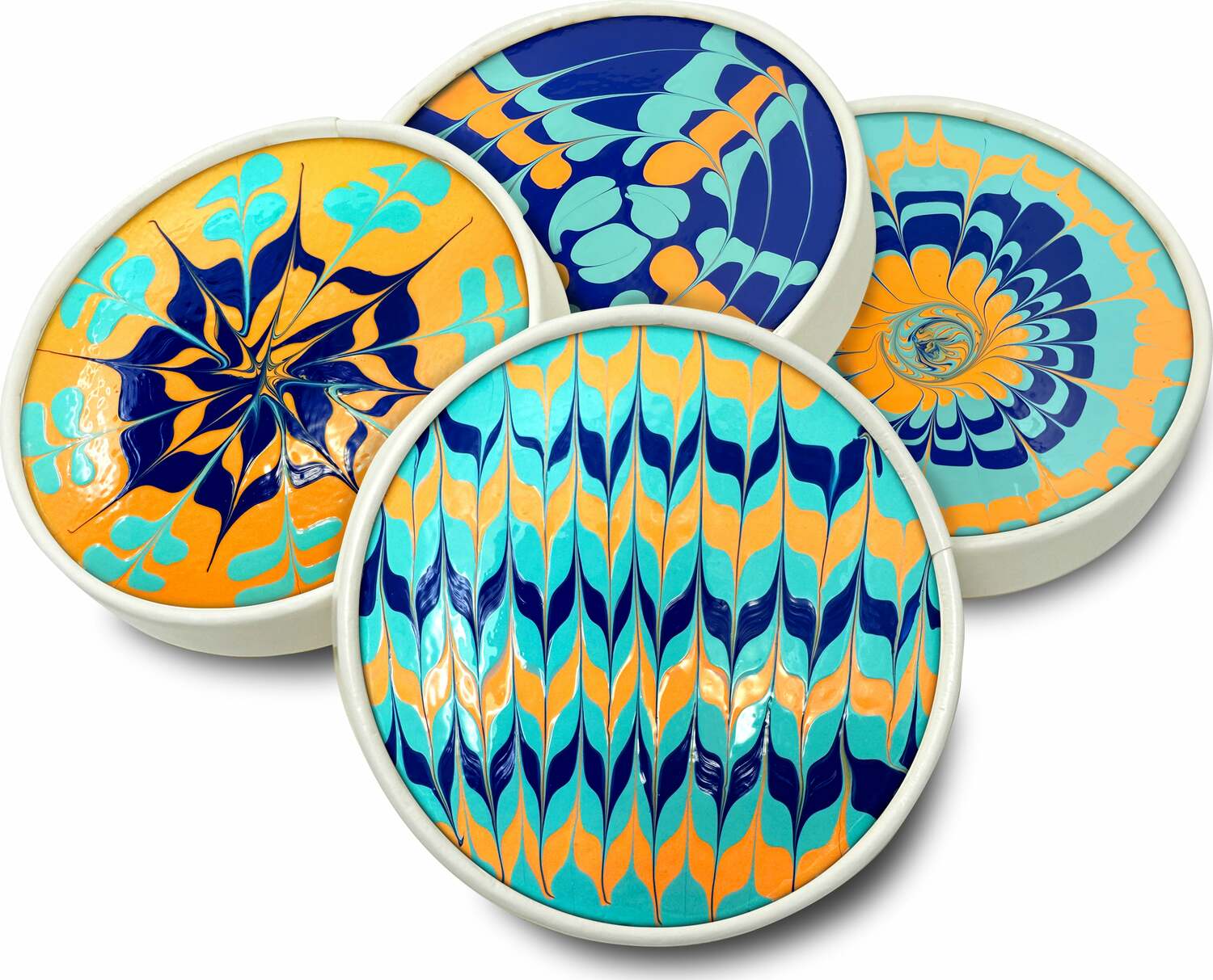 Art Café Latte-Inspired Painting Set - Beachy Colors