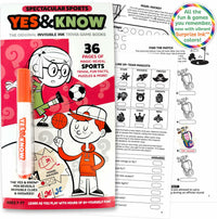 The Original Yes and Know Invisible Ink Trivia Game Books: Spectacular Sports