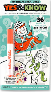 The Original Yes and Know Invisible Ink Trivia Game Books: Mythical Creatures