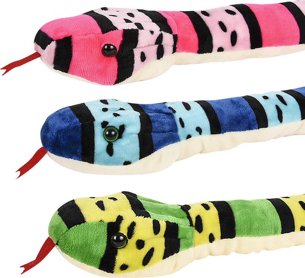 67" Snake Assortment Plush
