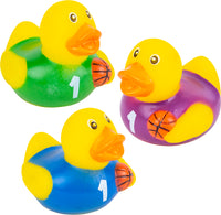 2" Basketball Rubber Duckies