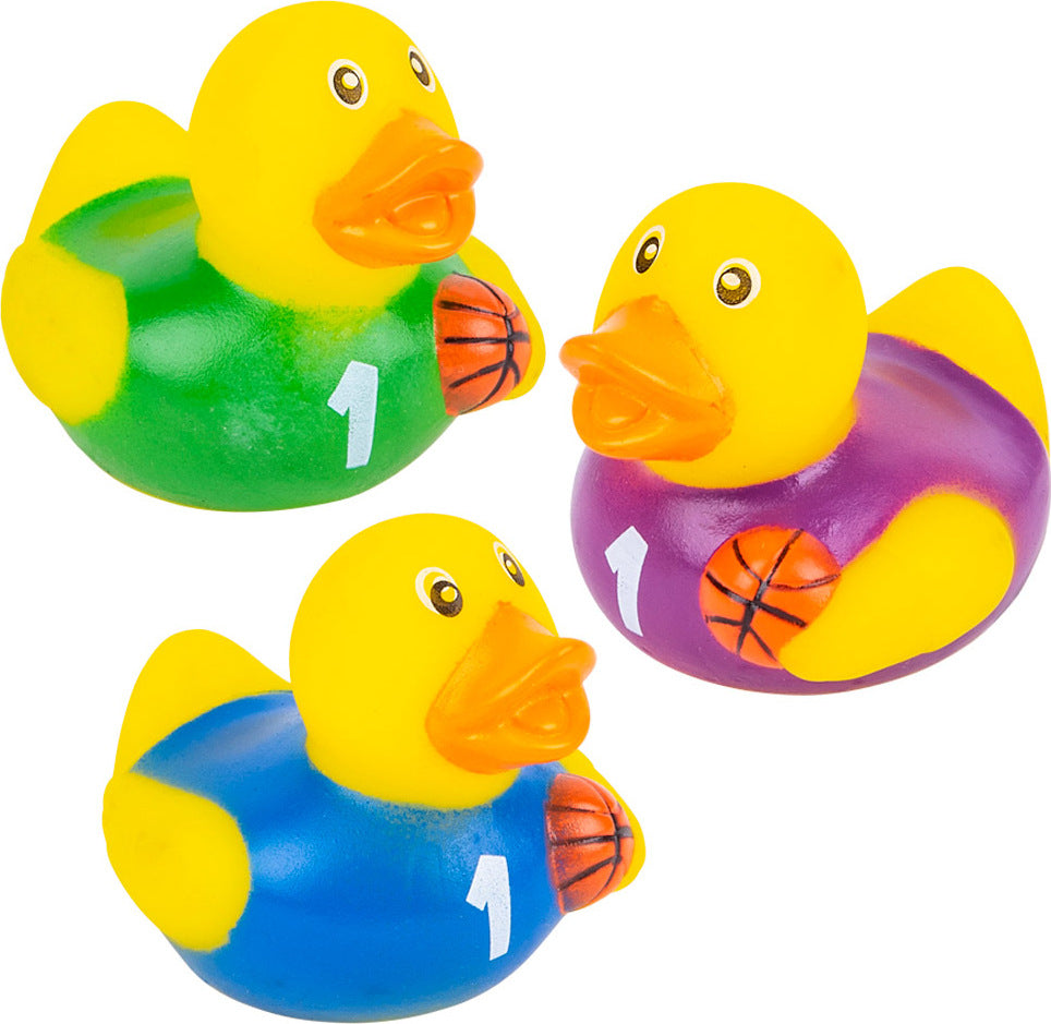 2" Basketball Rubber Duckies