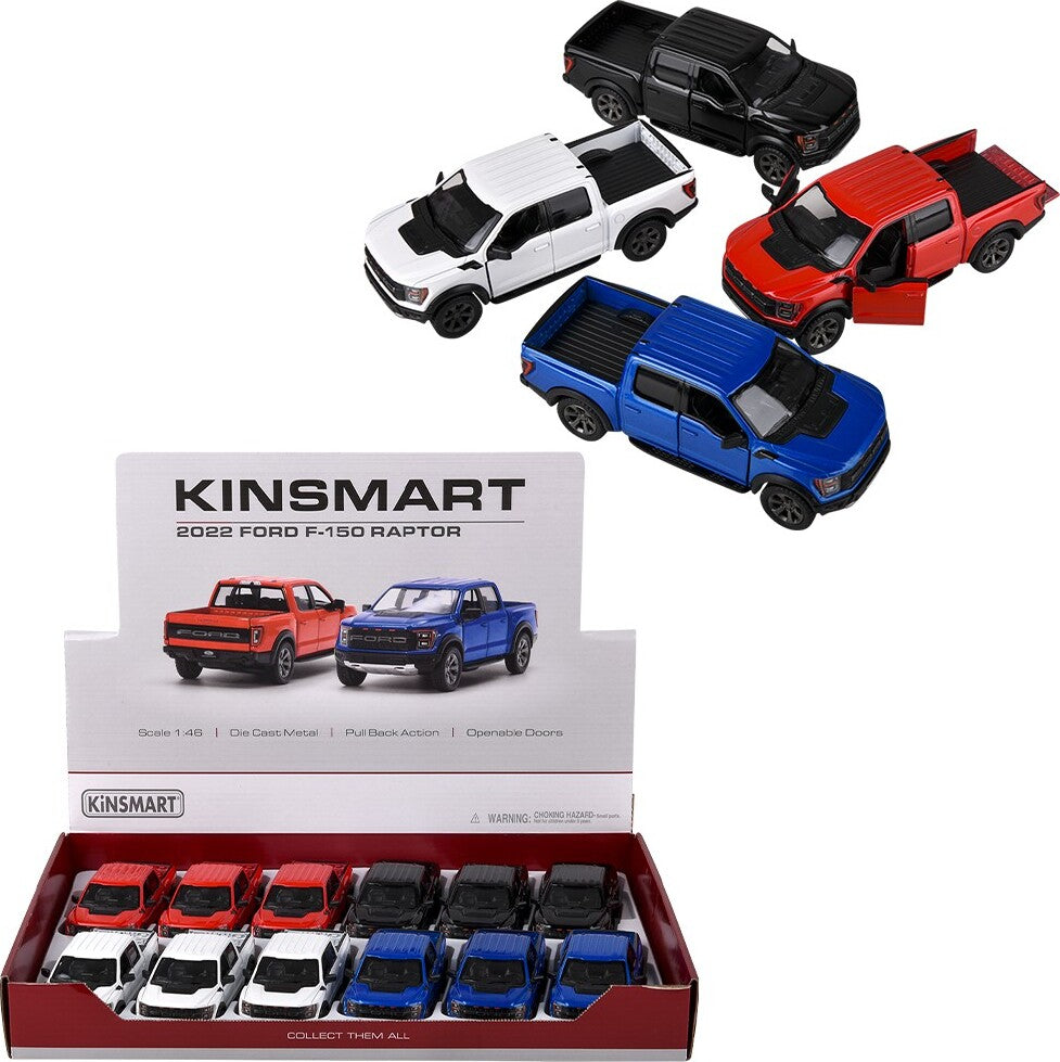 5" Diecast Pull Back 2022 Ford F-150 Raptor