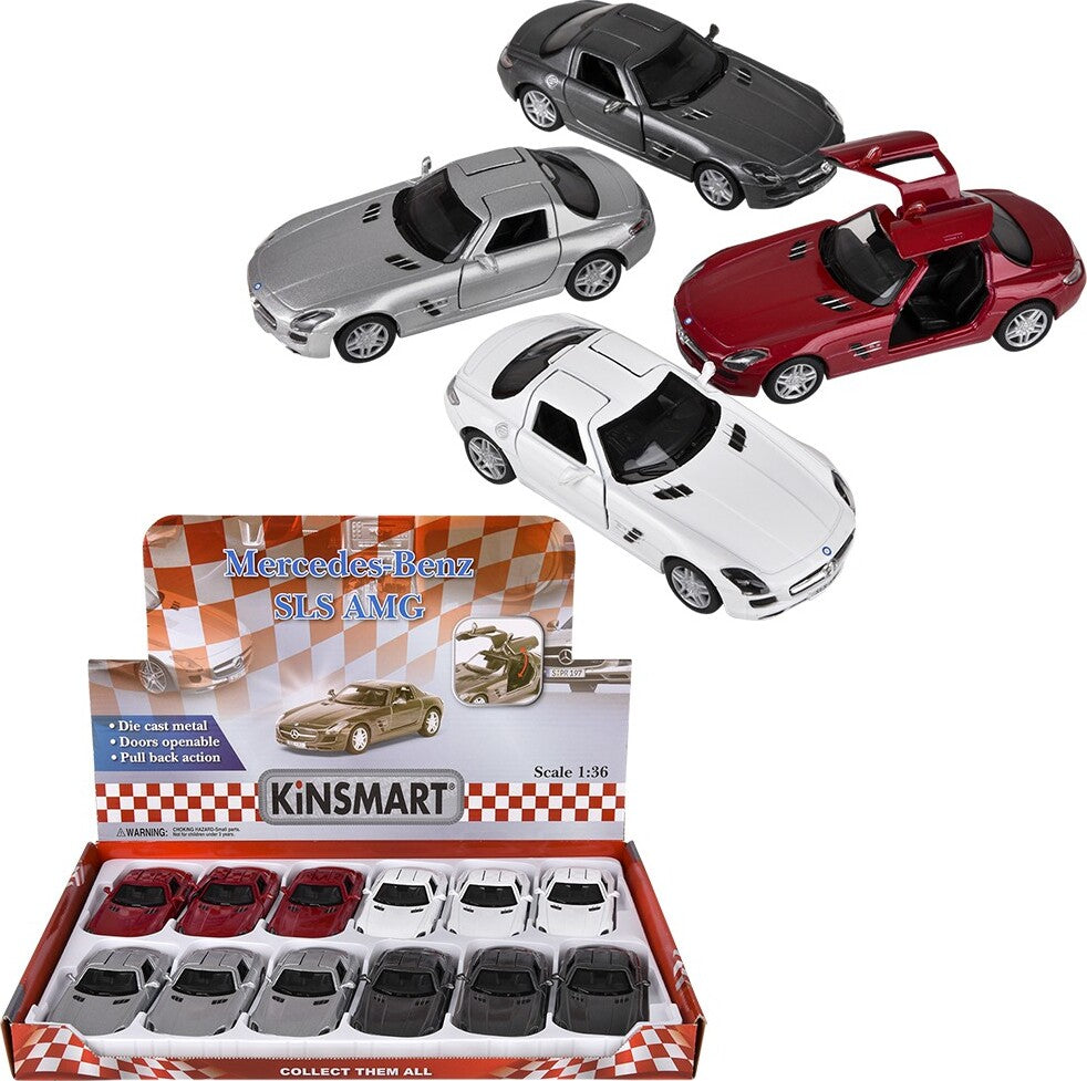 5" Diecast Pull Back Mercedes-Benz