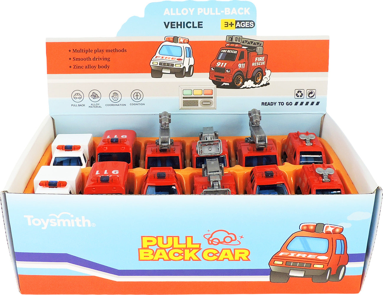 Alloy Alley Med. Diecast P/B Rescue Vehicle (assorted)