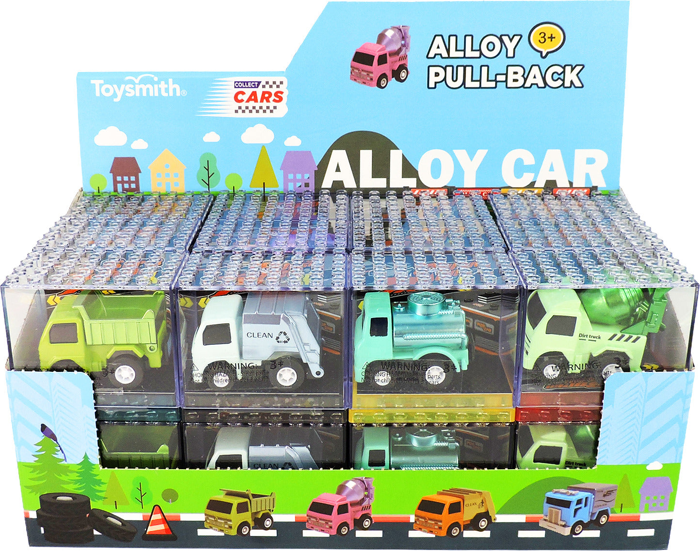 Alloy Alley Med. Vehicle in Building Block Box (assorted)