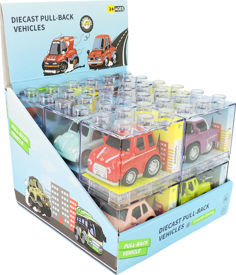 Alloy Alley Lrg. Car in Building Block Box (assorted)