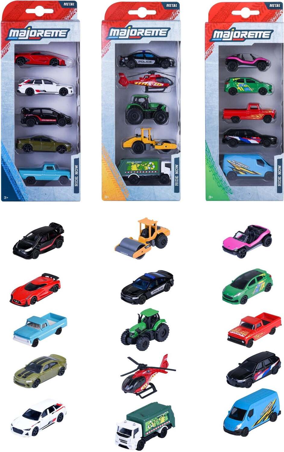 Majorette Street Cars 5PC Set (assorted)