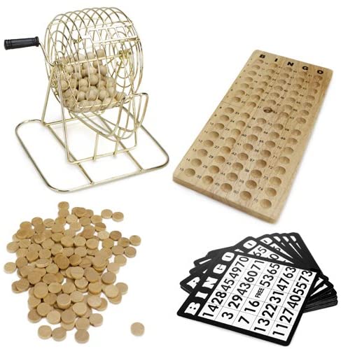 Vintage Wooden Bingo Set