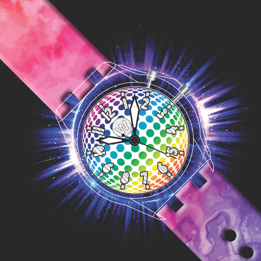 Rainbow Tie Dye - Light Up Watch - Watchitude Glow