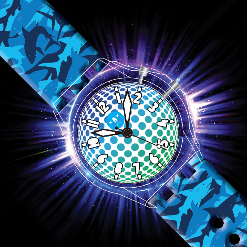 Sharks Camo - Light Up Watch - Watchitude Glow