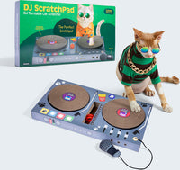 DJ Scratchpad by Relatable, Includes Box With 2 Scratch Wheels, 1 Plastic Ball With Bell, And Attached Microphone Plush