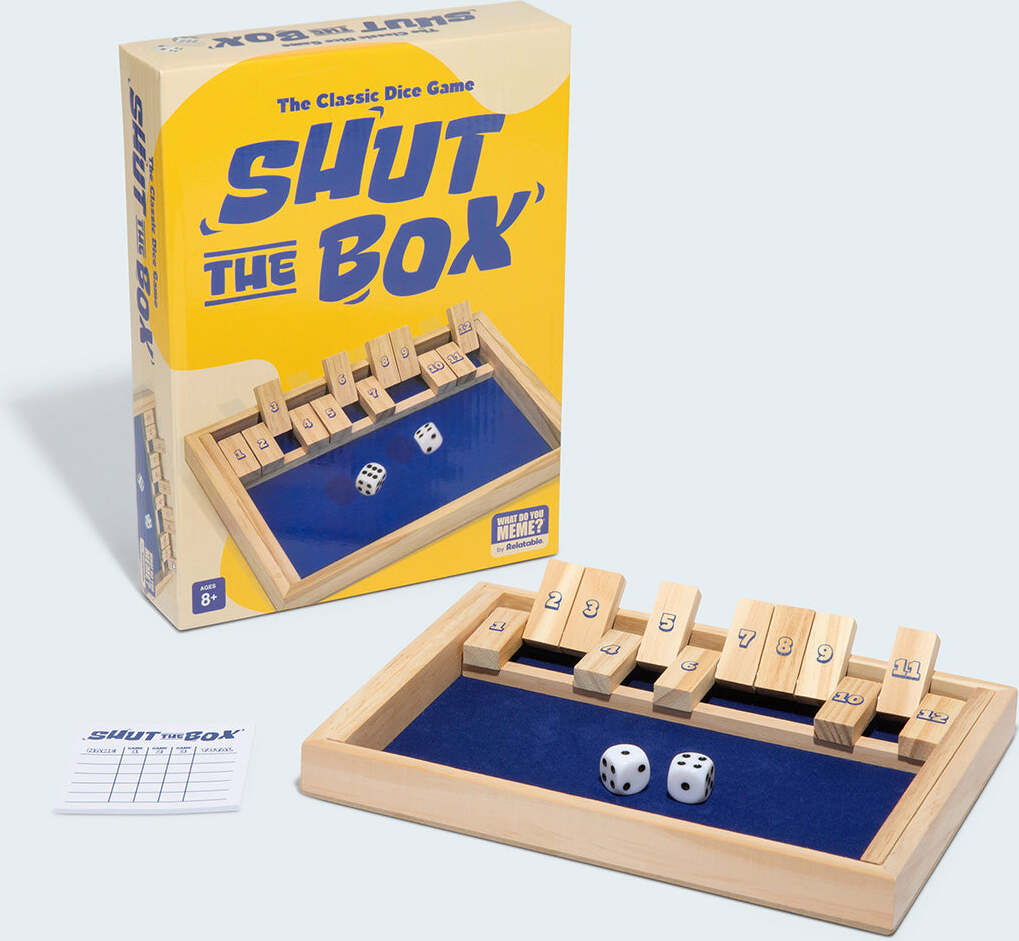 Shut The Box by Relatable, The Classic Choice for Tabletop Games