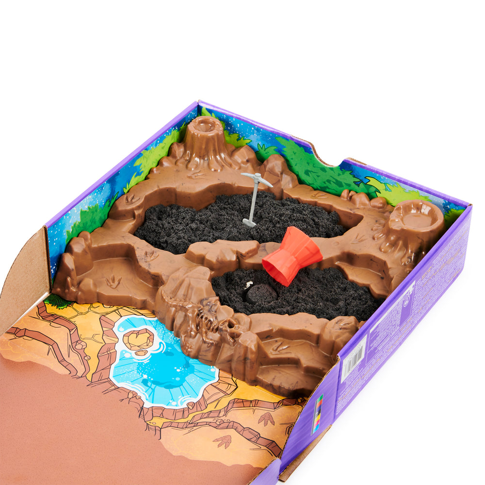 Kinetic Sand, Dino Dig Playset With 10 Hidden Dinosaur Bones To Discover, For Kids Aged 6 And Up