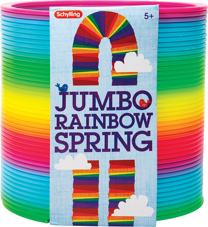 Slinky the Original Walking Spring Toy, Plastic Rainbow Giant Slinky