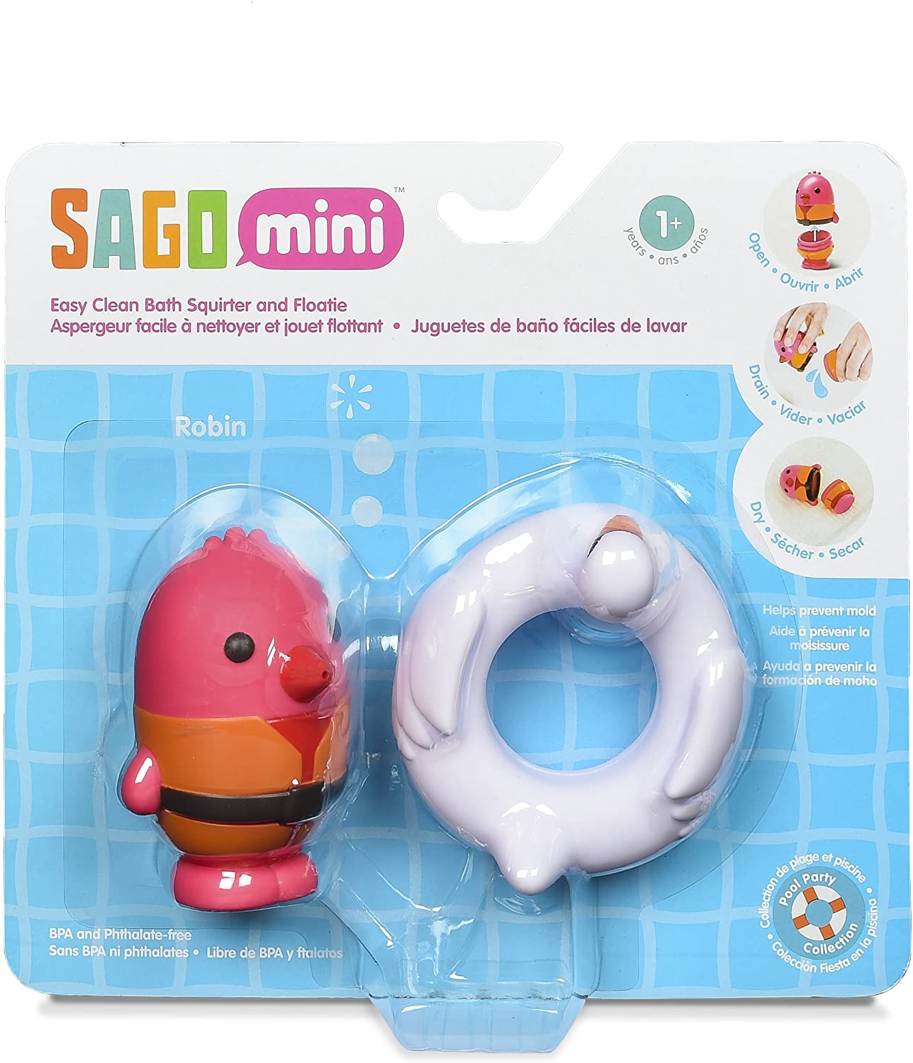  Sago Mini , Yeti'S Pool Party, BPA-Free Easy-Clean