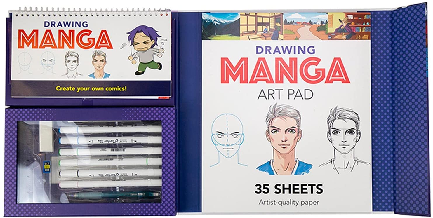 Spicebox Children's Art Kits Petit Picasso Drawing Manga, 21 Techniques To  Master, Art Craft Kit For Kids 