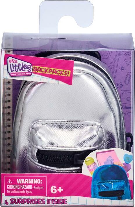 Real Littles Plushie Pet Backpacks, Micro Backpack Working Micro  Stationery, Ages 6+