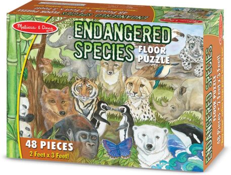 Endangered Species Floor Puzzle - 48 pieces